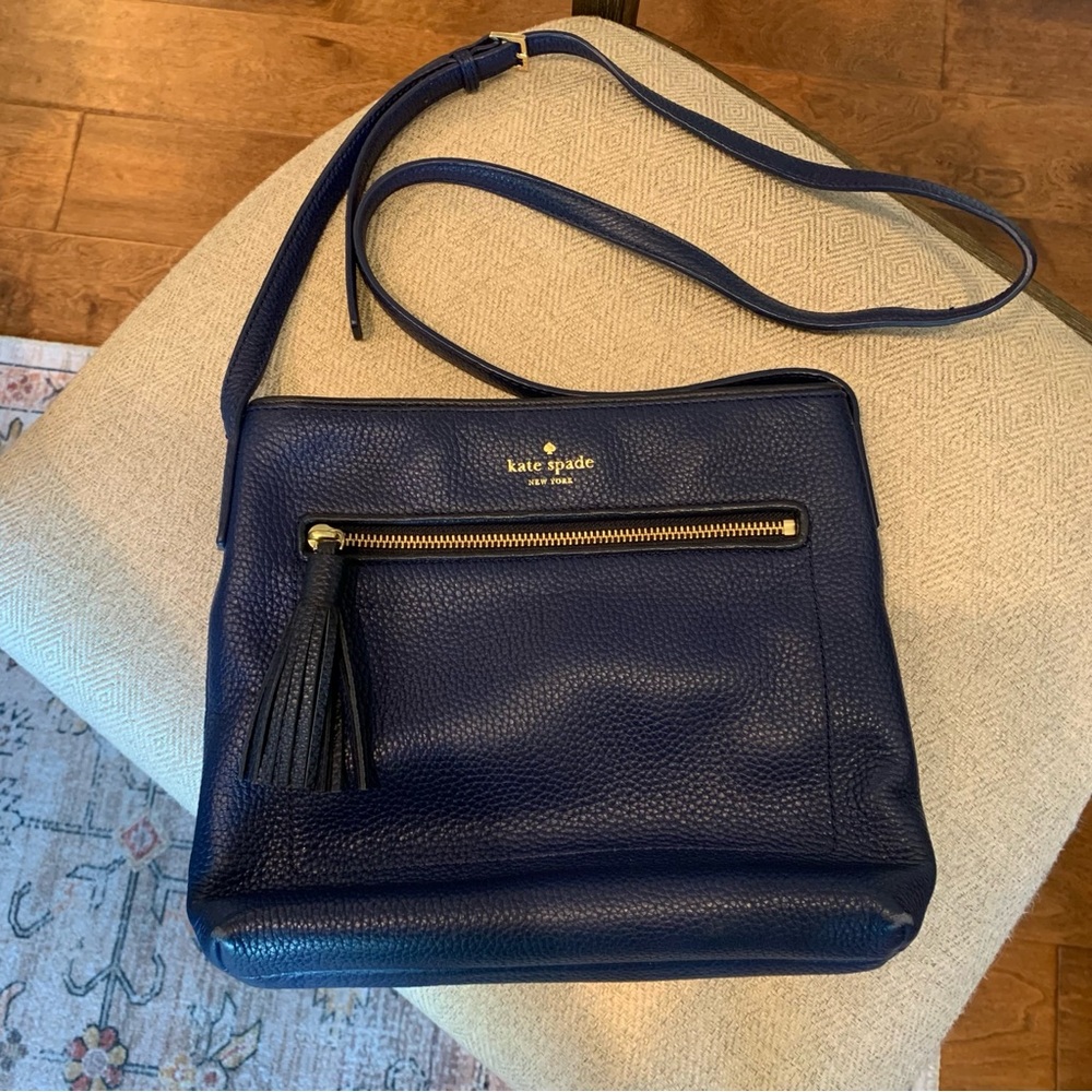 Kate Spade Blue Leather crossbody